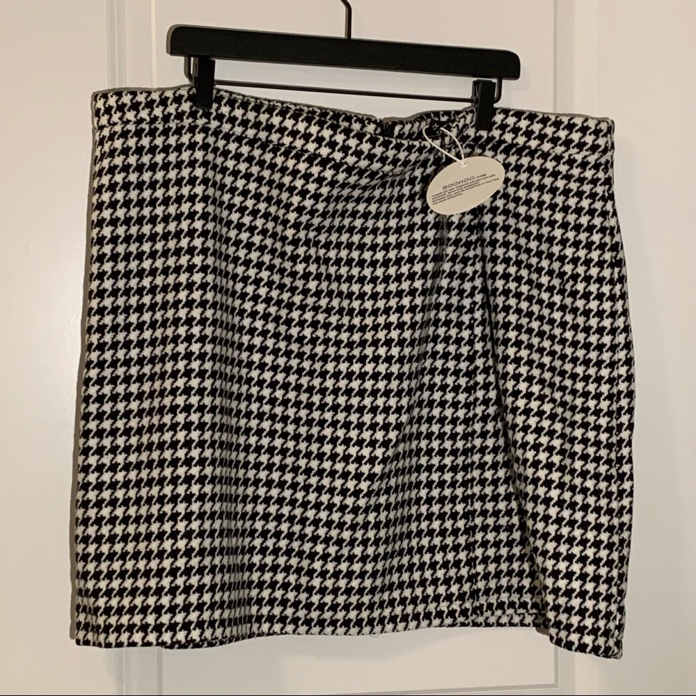Boohoo Plaid Cotton Skirt Size US20